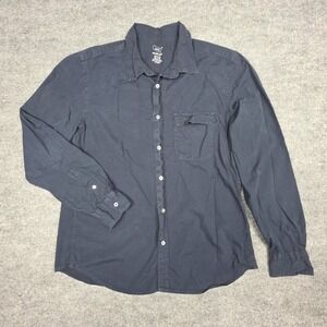 Save Khaki United Button Up Shirt Men's XL Navy Blue Cotton‎ USA *Marks